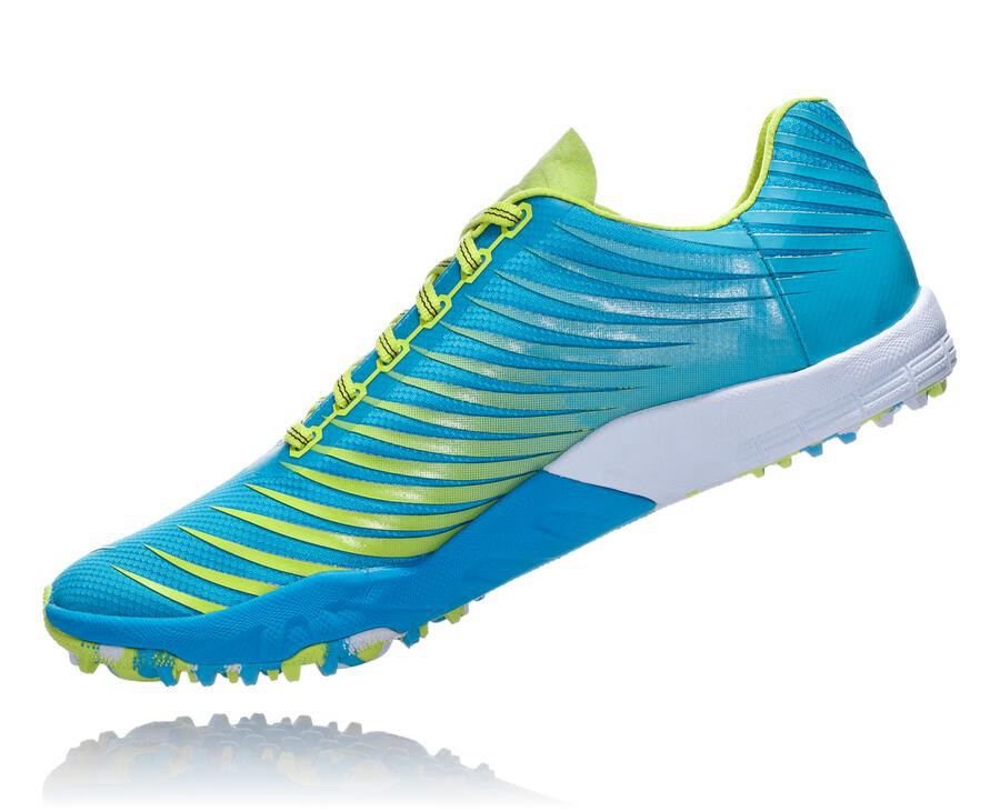 Hoka One One Spikes Dames - Evo Xc - Blauw/Groen - GS0568314